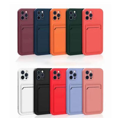 China Fashion shockproof design anti fall plug in full card airbag elasticity protection for iphone13 12 pro max 11 xr cell phone case for sale