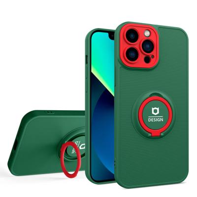 China 2022 Shockproof Magnetic Cell Phone Cover Kickstand Mount Car Holder Rings Shockproof Cell Phone Case For Xiaomi 11T POCO X3 Redmi 10 9 for sale