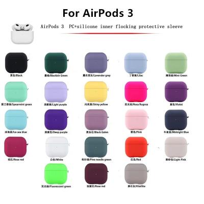 China 2021 New Original Shockproof Anti-drop Earphone Soft Silicone PC Cover For Airpods Case Custom For Airpods 3 Case for sale