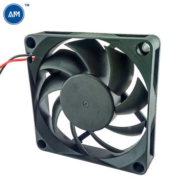 China Popular 12v 7015 Sleeve Bearing Motor Cooling Fan Brushless Quiet 70x70x15mm Low Noise Ventilation Cabinet Exhaust Fan for sale