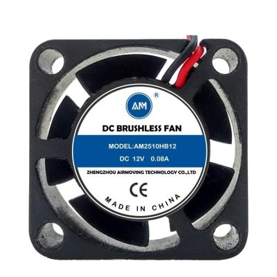 China Car Headlights Cooler 25mm 25x25x10 2510 Axial Cooling Dc Brushless Fan 12v for sale