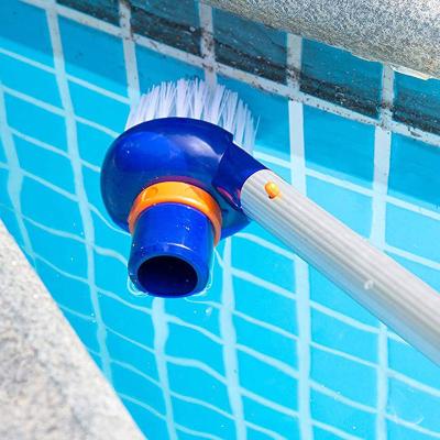 China Swimming Pool Plastic Handy Brush Suction Head Brush Vacuum Cleaner Multifunctional Small Cleaning Accessories for sale