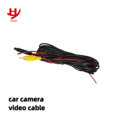 China Mini Car RCA Rear View Reversing Camera Extension Wire Waterproof Copper Video Cable for sale