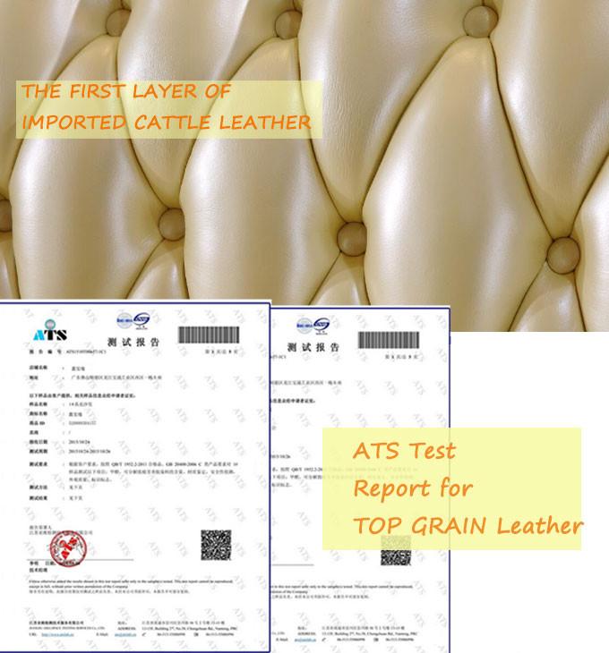 ATS test report for real leather - ITOP FURNITURE CO.,LTD