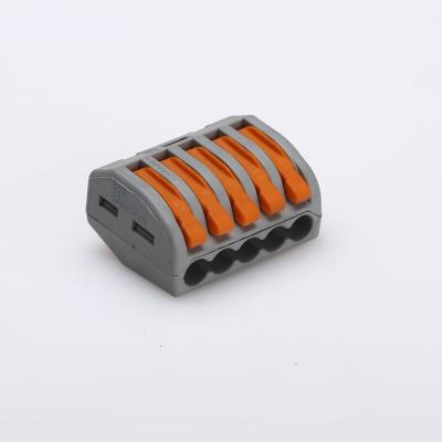 China Copper & Nylon New Compact Connector Splicing Equivalent 21 Style 41 Push In Service 3 Pin Terminal Block Wire Quick Connector for sale