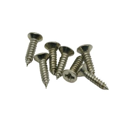 China New High Quality Nickel Plated Countersunk Countersunk Cross Head Countersunk Cross Recessed Self Tapping Fiberboard Nails Bit Screws for sale