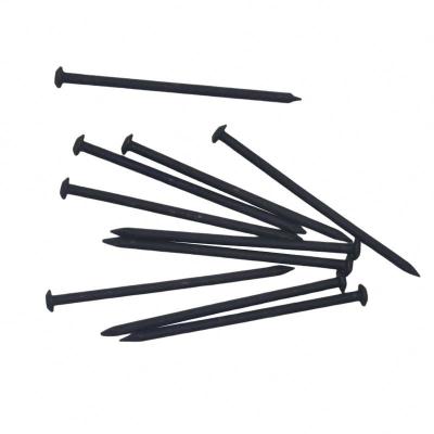 China Oval Head Newest Most Competitive Wholesale Flat Half Around Cap Low Price All Sizes Bulk Black Steel Nails for sale