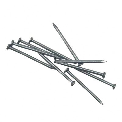 China Custom Wholesale Affordable Flat Electro Galvanized Flat Head Ground Steel Countersunk Joint Nails for sale