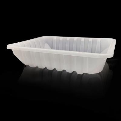 China Agriculture Customized White Blister Tray Food Grade Plastic pp Trays For Meat Food Packaging Tray With Big Size for sale