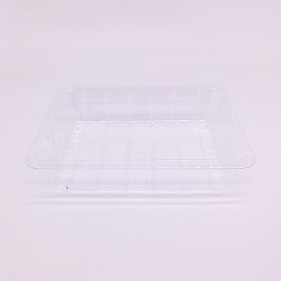 China High Food Grade Fruit And Vegetable Tray Eco - Friendly Disposable Plastic Pet Fruit Packing Tray for sale