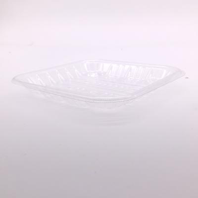 China Disposable PET Tray Plastic Blister Food Tray Disposable Clear Fruit Tray for sale