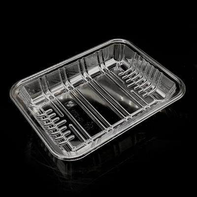 China Agriculture Clear Disposable Vegetable And Fruit With Lettuce Plastic Cucumber Tray Packing Vegetable Tray for sale