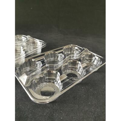 China Who respects the environment; Factory 6 Cell Disposable Cup Tray Fixing Plastic Cups Holder For Iced Coffee for sale