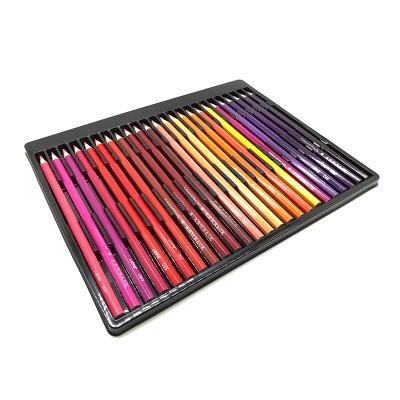 China Durable Customized Plastic Rectangular PET 24 Pcs Pencil Packaging Stationery Tray for sale