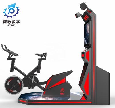 China Virtual Reality Simulator Equipment 9D VR Arcade Games Machine Dynamic Cycling D-DAYS VR Platform Amusement Game Machine 2.4*1.2*2.1M for sale