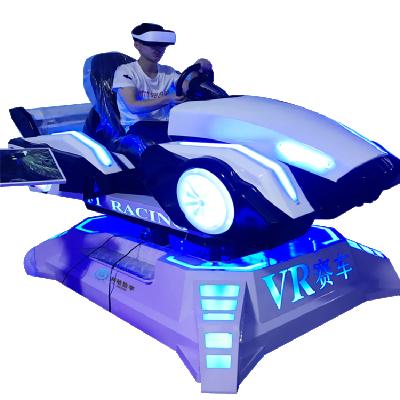 China High level content rich dynamic vr racing car 9d vr space racing 2.3*1.55*1.3M for sale