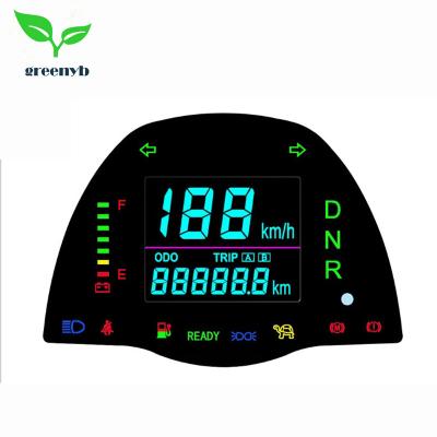 China E411 Group E411 Electric Vehicle Dashboard Four Wheel Golf Cart Electronic Tachometer Auto Tricycle Car Meter for sale