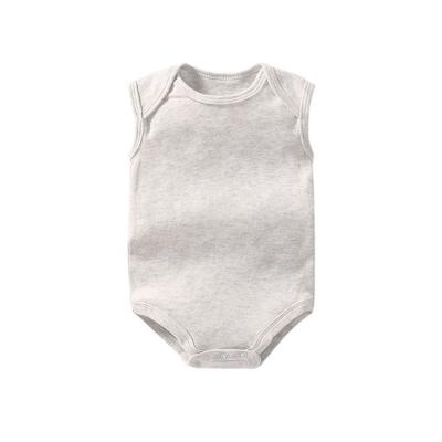 China Custom Printing 100% Sleeveless Baby Romper Baby Clothes Baby Romper Kids Cotton Rib Baby Jumpsuit for sale