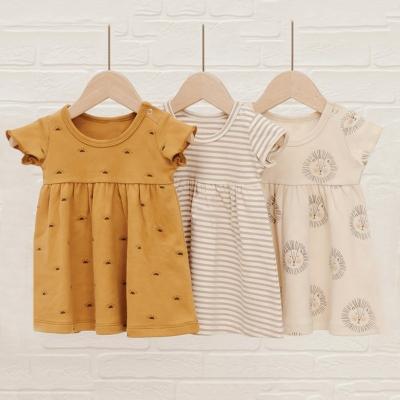 China Breathable Hot Sale Custom Printing Sleeveless Infant Clothes Kids Dress Baby Clothes Girls Set for sale