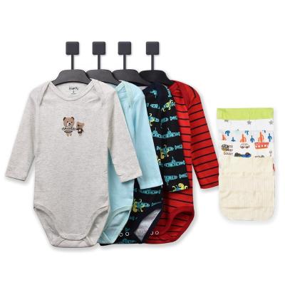 China Wholesale Newborn Baby Romper Lovely Cartoon Pattern Boy Girl Newborn Romper OEM ODM 100% Cotton Mixed 100% Cotton Gift Box Set for sale