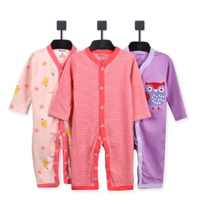 China 100% Cotton Redkite 3 PCS Set Legless Rompers Pajamas Button Up Design Unisex 100% Cotton Long Sleeve Baby Clothes Overalls for sale