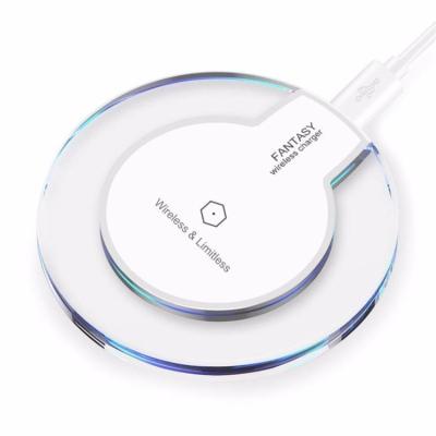 China Cool K9 Crystal Led 5V 2A Universal High Speed ​​Qi Wireless Charger For iPhone Samsung for sale