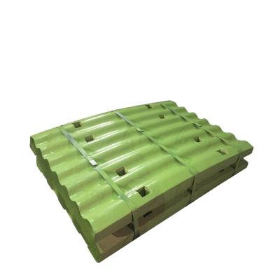 China Crush Manganese Casting Fixed Jaw Plate Suit Telsmith H3244 H3450 Jaw Crusher Movable Tooth Plate for sale