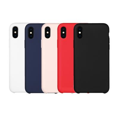 China Original Protector Cover Silicone / Leather Case For iPhone X XS 6 7 8 Max Plus Genuine OEM Cover for sale