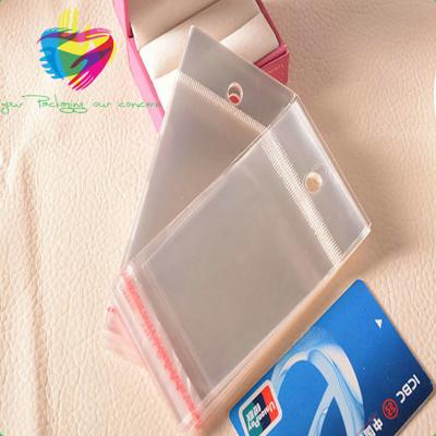 China Transparent disposable opp resealable plastic packing bag for slippers/garment/clothes for sale