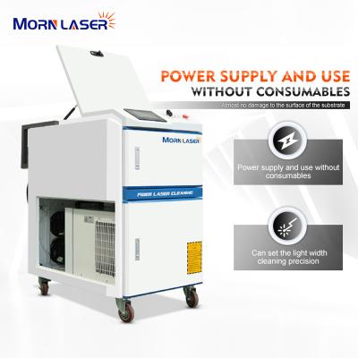 China Metal laser cleaning machine 1000w and metal coated iron laser rust cleaning machine morning lazer derusting cleaning machine for sale