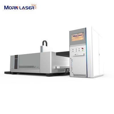 China Morning Time Saving 3015 Integral Fiber Laser Water Cooled Metal Sheet And Tube Cutting Machine 1500w for sale