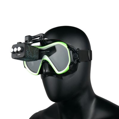 China Schwimmbrille Schnorchel Tauchmaske Computer, 100% lebensmittelechtes Silikon, Anti-Fog-Schnorchel-Tauchmaske aus gehärtetem Glas zu verkaufen