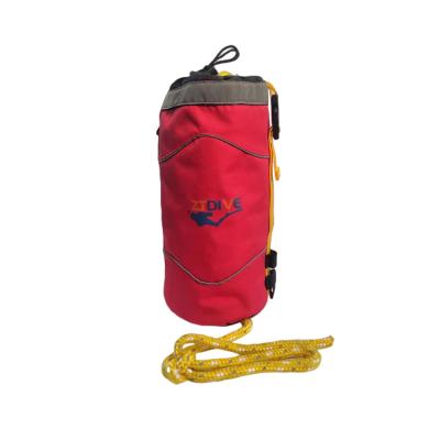 China PSE Nonslip Water Safety Throw Rope , Diameter 9mm Water Rescue Rope Bag for sale