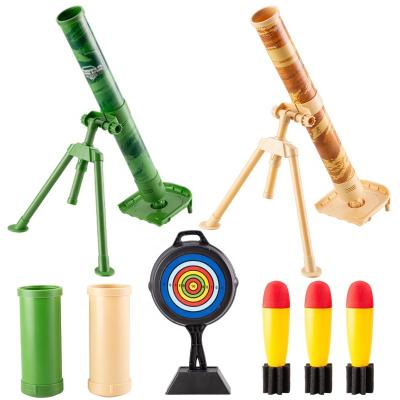 China Outdoor Long Range Shooting Mortar Stomping Game Toy With Sound Effect Foam Bullet Rocket Launcher For Kids Rocket Launcher Toy 34*31*52cm for sale