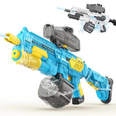 China Newest 1250ml Big Capacity Water Gun 13m Long Range Electric Automatic Water Gun Shooting Toys For Kids Adults for sale