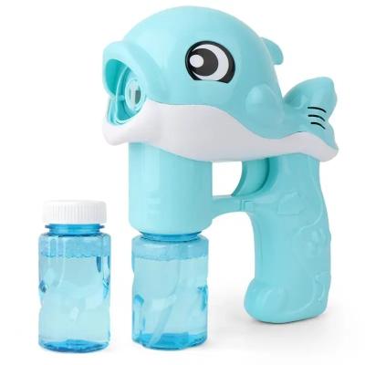 China Factory direct sales plastic summer outdoor children bubble gun cute dolphin bubble machine for sale