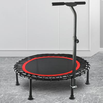 China Without Protective Net 2022 High Qualityjumping Fitness Equipment Round Trampoline With Adjustable Handrail For Sale for sale