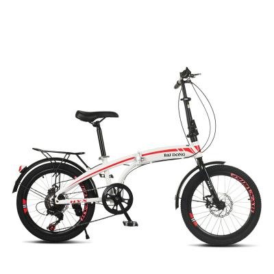 China Wholesale Ready Running Gear Folding City Bicyles Steel Frame 6 20 Inch Folding Bike Bicycle For Adults for sale