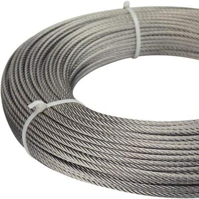 China 165Feet 1/8inch Metal Stainless Steel Wire Rope Aircraft Cable Railing Decking 7x7 DIY Wire Indoor Outdoor Twine for sale