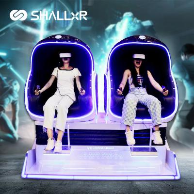 China Shopping Mall ShallxR Double Egg Chair Vr Cinema Simulator 9D Shooting Game Machine Vr Platform for sale