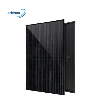 China High efficiency low price china wholesale solar mono monocrystalline photovoltaic 400w solarpanel all black solar power panels for sale