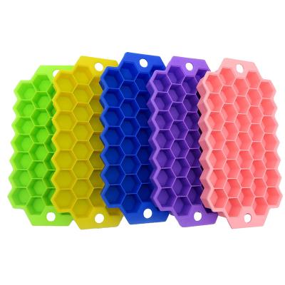 China Top selling viable honeycomb silicone mold with 37 cavities can hang silicone ice tube mold for sale