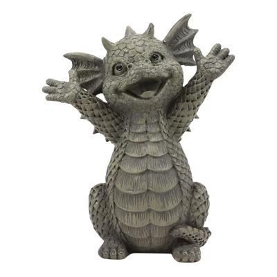 China Modern Gnome Modern Garden Decorations Resin Meditation Funny Dinosaurs Garden Decor Figurine Ornaments for sale