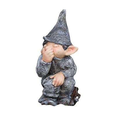 China Eco-Friendly Cute Home Decor Garden Accessories Set Fairy Unique Garden Gnomes Garden Gnome Sculpture for sale