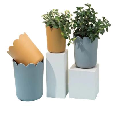 China Factory Wholesale Modern Amazon Minimalist Home Hotel Cafe Shop Modern Hot Sale Indoor Plastic Flower Pots for sale