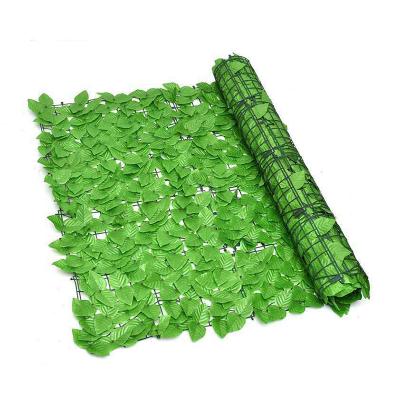 China Easily Assembled Artificial Screening Green Ivy Leaf Hedge Panels Roll Privacy Leaf On Leaves Plant Garden Fence for sale