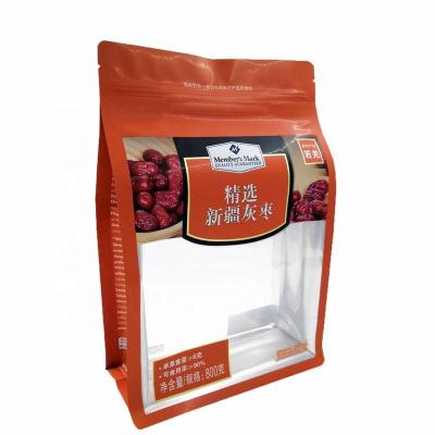 China Moisture Proof Aluminum Foil Zipper Bags With Clear Window For Red Dates for sale