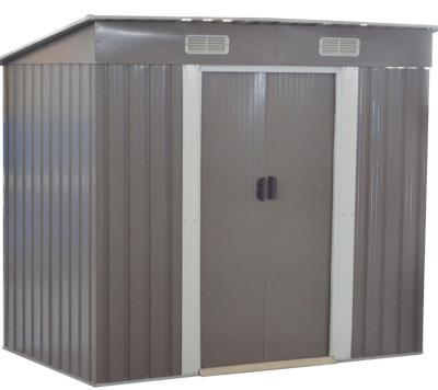 China Easily Assembled 8' x 4' Galvanized Steel Tool Storage Shed Outdoor Garden Sheds Bike BM668 Shed for sale