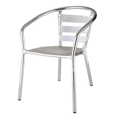 China Metal Furniture Durable Aluminum Chairs And Patio Garden Chair Outdoor Modern Courtyard Dining Chair for sale