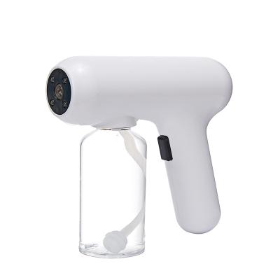 China Wireless Rechargeable Disinfection Ray Portable Nano Spray Gun Blue Garden Atomizer Spray Gun for sale